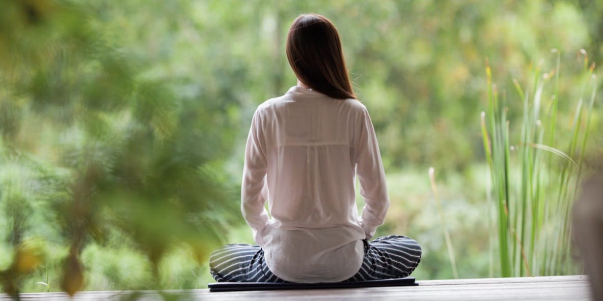mindfulness woman meditating